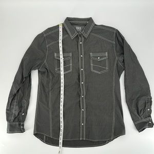 Dress Shirt Button Down (Size Large) (Gray)